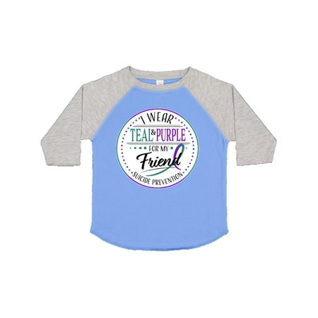 Inktastic Suicide Prevention- I Wear Teal and Purple for My Friend Gift Toddler Boy or Toddler Girl T-Shirt 
Inktastic Suicide Prevention- I Wear Teal and Purple for My Friend Gift Toddler Boy or Toddler Girl T-Shirt