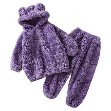 PEZHADA Child s Baby Boy s Girl s Cute Sweater Warm Coat Clothing Flannel Home Pajamas Suit Purple
PEZHADA Child s Baby Boy s Girl s Cute Sweater Warm Coat Clothing Flannel Home Pajamas Suit Purple