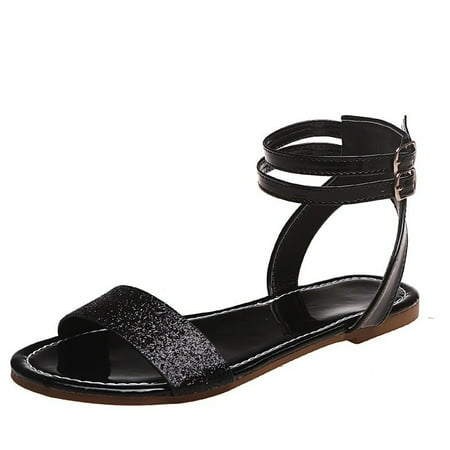 Sandals Women Wedge Comfort Fashion Summer Sandals Flat Bottom Light Open Toe Ankle Buckle Solid Color Shiny Comfortable Casual Style Womens Shoes Sandals
Sandals Women Wedge Comfort Fashion Summer Sandals Flat Bottom Light Open Toe Ankle Buckle Solid Color Shiny Comfortable Casual Style Womens Shoes Sandals