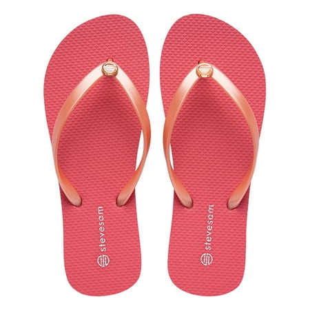BYDOT Women Ocean Style Beach Flip-Flops Starfish Sailboat Macaron Color Summer Flat Sandals Non-Slip Casual Slippers Shoes 
BYDOT Women Ocean Style Beach Flip-Flops Starfish Sailboat Macaron Color Summer Flat Sandals Non-Slip Casual Slippers Shoes