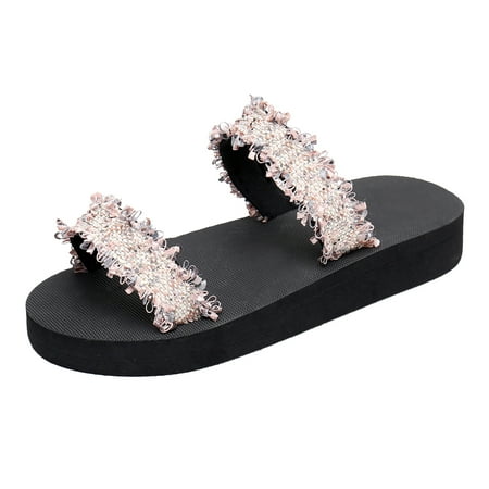 Youmylove Women Slide Slippers Fashion Beach Slip On Casual Open Toe Non-Slip Wedges Breathable Slippers Shoes Sandals Leisure Ladies Cozy Daily Walking
Youmylove Women Slide Slippers Fashion Beach Slip On Casual Open Toe Non-Slip Wedges Breathable Slippers Shoes Sandals Leisure Ladies Cozy Daily Walking