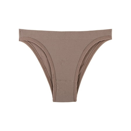 Colisha Women Underwear Seamless Panties Solid Color Thongs Comfy Home No Show Bikini Briefs Brown M
Colisha Women Underwear Seamless Panties Solid Color Thongs Comfy Home No Show Bikini Briefs Brown M
