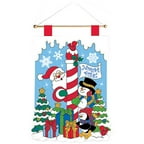 Quick & Easy North Pole Wall Hanging Felt Applique Kit, 15" x 20, 1/2"