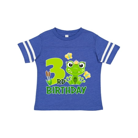 Inktastic 3rd Birthday Princess Frog Gift Toddler Toddler Girl T-Shirt