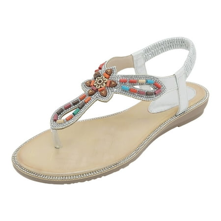 PEASKJP Sandals Women Wide Women s Casual Strappy Sandal Women Summer (Silver 8)
PEASKJP Sandals Women Wide Women s Casual Strappy Sandal Women Summer (Silver 8)