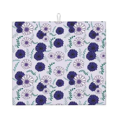 Dish Drying Mats for Kitchen Counter Fujiman Leaves Daisies Flowers 16x18in Dish Drying Pad Coffee Mat with Hanging Loop Super absorbent Kitchen Counter Mat Coffee Bar Accessories
Dish Drying Mats for Kitchen Counter Fujiman Leaves Daisies Flowers 16x18in Dish Drying Pad Coffee Mat with Hanging Loop Super absorbent Kitchen Counter Mat Coffee Bar Accessories
