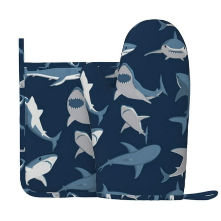 Angry Shark Oven Mitts Pot Holders Set Non-Slip Cooking Kitchen Gloves Washable Heat Resistant Oven Gloves for Microwave BBQ Baking Grilling
Angry Shark Oven Mitts Pot Holders Set Non-Slip Cooking Kitchen Gloves Washable Heat Resistant Oven Gloves for Microwave BBQ Baking Grilling