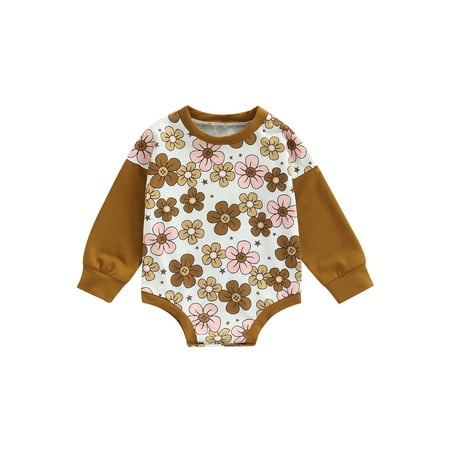 Infant Baby Girl Boy Sweatshirt Romper Floral Print Long Sleeve Plaid Pullover Bodysuit Top Oversized Autumn Clothes
Infant Baby Girl Boy Sweatshirt Romper Floral Print Long Sleeve Plaid Pullover Bodysuit Top Oversized Autumn Clothes