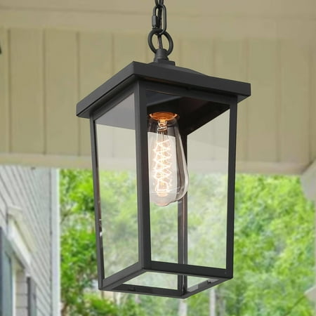 LNC Surie Sandy Black Modern/Contemporary Clear Glass Lantern LED Medium (10-22 Inches) Outdoor Pendant Light 13 H
LNC Surie Sandy Black Modern/Contemporary Clear Glass Lantern LED Medium (10-22 Inches) Outdoor Pendant Light 13 H