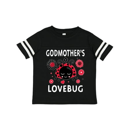 Inktastic Valentine s Day Godmother s Lovebug Gift Toddler Boy or Toddler Girl T-Shirt