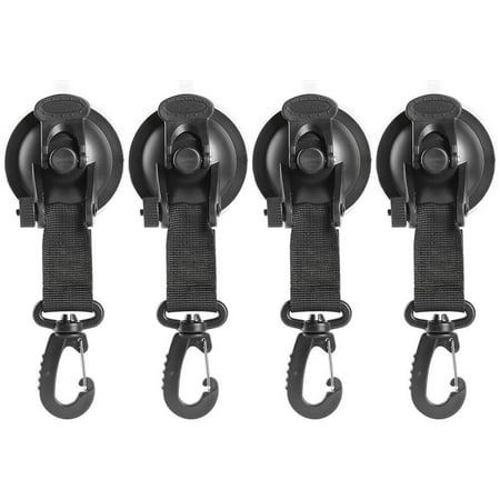 4Pcs Suction Cup Hooks Car Mounted Tent Hooks Vacuum Hooks Car Window Suction Cup Hooks