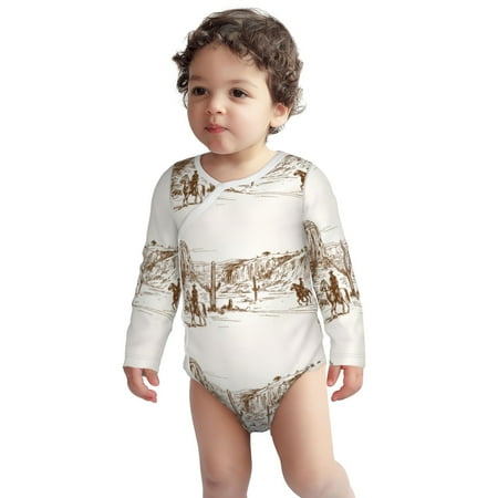 Fotbe Western Desert Cowboys Pattern Unisex-baby Long-sleeve Bodysuit Long Sleeve Bodysuits One-piece 100% Organic Cotton for Infant Baby Boys Unisex-18 Months
Fotbe Western Desert Cowboys Pattern Unisex-baby Long-sleeve Bodysuit Long Sleeve Bodysuits One-piece 100% Organic Cotton for Infant Baby Boys Unisex-18 Months
