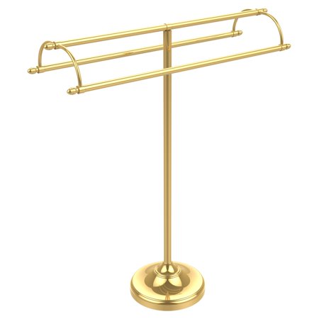 Allied Brass TS-30 Free Standing Double Arm Towel Stand