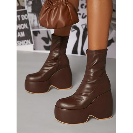Vegan Patent Leather Round Toe Platform Statement Boots Women‘s Footwear
Vegan Patent Leather Round Toe Platform Statement Boots Women‘s Footwear