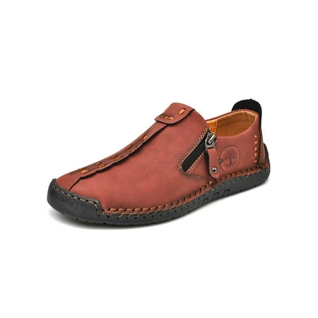 SIMANLAN Men Loafers Zipper Flats Business Casual Shoes Mens Slip-Resistant Dress Shoe Slip On Moccasin Red 11
SIMANLAN Men Loafers Zipper Flats Business Casual Shoes Mens Slip-Resistant Dress Shoe Slip On Moccasin Red 11
