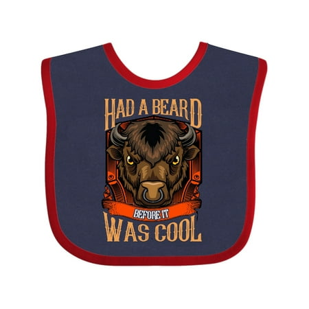 Inktastic Buffalo Funny Beard Joke Gift Baby Boy Bib