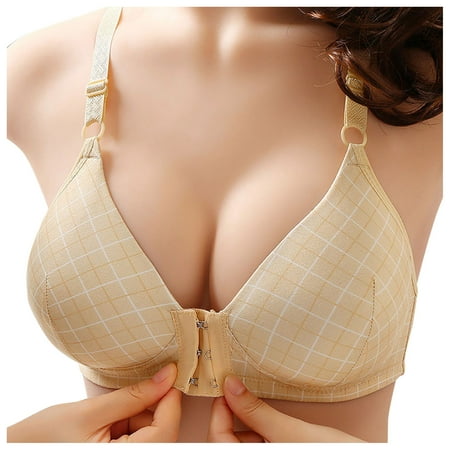2DXuixsh Large Bra Women s Front Buckle Underwear Thin Style Gathered Without Steel Ring Adjustable Large Chest Vest Style Bra Lingerie for Women Beige Size 42
2DXuixsh Large Bra Women s Front Buckle Underwear Thin Style Gathered Without Steel Ring Adjustable Large Chest Vest Style Bra Lingerie for Women Beige Size 42
