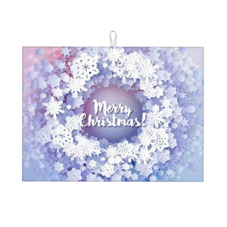 Dish Drying Mat Merry Christmas Winter Snowflakes Highly Absorbent Microfiber Drying Mat Kitchen Counter or Sink Drawer Liner 18x24 Kitchen Drying Mat Coffee Mat Kitchen Essentials
Dish Drying Mat Merry Christmas Winter Snowflakes Highly Absorbent Microfiber Drying Mat Kitchen Counter or Sink Drawer Liner 18x24 Kitchen Drying Mat Coffee Mat Kitchen Essentials