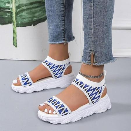 KBODIU Sandals Women Athletic Comfortable Outdoor Sandals with Arch Support Walking Sandals for Women New Thick-soled Sandals Breathable Slip-ons Sandals Beach for Spot/Beach/Travel/Home White 38
KBODIU Sandals Women Athletic Comfortable Outdoor Sandals with Arch Support Walking Sandals for Women New Thick-soled Sandals Breathable Slip-ons Sandals Beach for Spot/Beach/Travel/Home White 38