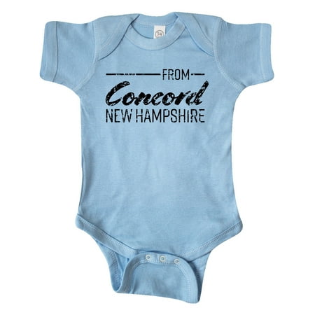 Inktastic From Concord New Hampshire in Black Distressed Text Gift Baby Boy or Baby Girl Bodysuit
Inktastic From Concord New Hampshire in Black Distressed Text Gift Baby Boy or Baby Girl Bodysuit