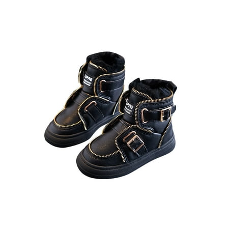 Lacyhop Unisex Walking Slip Resistant Fashion Boots Non-Slip Thick Fleece Winter Warm Shoes Comfort Fuzzy Lining Booties Black 11C
Lacyhop Unisex Walking Slip Resistant Fashion Boots Non-Slip Thick Fleece Winter Warm Shoes Comfort Fuzzy Lining Booties Black 11C