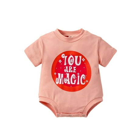 Baby Girls Boys Romper Short Sleeve Round Neck Letters Print Casual Party Street Short Jumpsuit
Baby Girls Boys Romper Short Sleeve Round Neck Letters Print Casual Party Street Short Jumpsuit