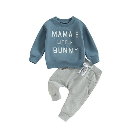 Easter Toddler Baby Boys Tracksuit Outfits Bunny Print Long Sleeve Sweatshirt and Elastic Pants Spring Clothes Set
Easter Toddler Baby Boys Tracksuit Outfits Bunny Print Long Sleeve Sweatshirt and Elastic Pants Spring Clothes Set