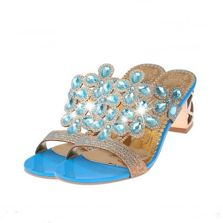 Wandatree Womens High Heel Rhinestone Flip Flops Fashion Summer Sandals Shoes 7.5 Sky Blue
Wandatree Womens High Heel Rhinestone Flip Flops Fashion Summer Sandals Shoes 7.5 Sky Blue