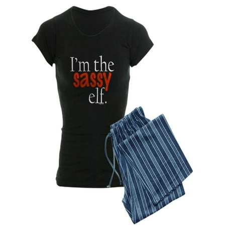 CafePress - Sassy Elf - Women s Dark Pajamas