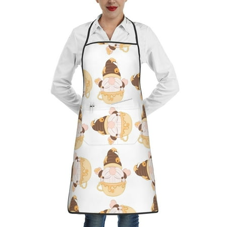 Matuu Cute Bee Gnome for Adjustable Cooking Aprons for Women with Pockets Kitchen Aprons for Men Water and Oil Resistant
Matuu Cute Bee Gnome for Adjustable Cooking Aprons for Women with Pockets Kitchen Aprons for Men Water and Oil Resistant