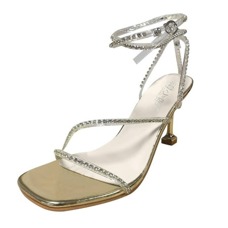 Mackneog Spring Summer Sexy Women Sandals Rhinestone Ankle Buckle Casual High Heels Gift on Clearance
Mackneog Spring Summer Sexy Women Sandals Rhinestone Ankle Buckle Casual High Heels Gift on Clearance