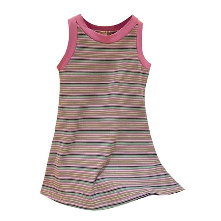Wiueurtly Girls Summer Style Vest Dress Striped Crew Neck Thread Cotton Elastic Casual Daily Going Out Denim Baby Romper Girl
Wiueurtly Girls Summer Style Vest Dress Striped Crew Neck Thread Cotton Elastic Casual Daily Going Out Denim Baby Romper Girl