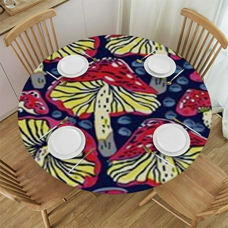BANET Boho Retro Mushrooms Round Table Cloth Polyester Tablecloth Waterproof Tablecloth Dinning Table Cover for Indoor Outdoor Party Picnic 38 -42
BANET Boho Retro Mushrooms Round Table Cloth Polyester Tablecloth Waterproof Tablecloth Dinning Table Cover for Indoor Outdoor Party Picnic 38 -42