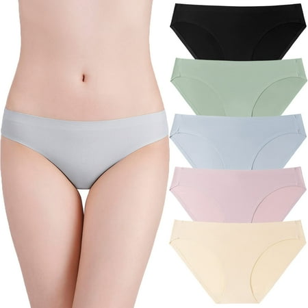 Apluschoice Seamless Mesh Bikini Panties No Show Nylon Underwear Breathable Stretch Women Briefs 5 Pack Multi-color
Apluschoice Seamless Mesh Bikini Panties No Show Nylon Underwear Breathable Stretch Women Briefs 5 Pack Multi-color