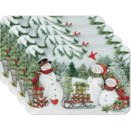 4 Pack Reversible Easy Care Flexible Plastic Placemats Made In The BPA Free PVC Free Easily Wipes Clean
4 Pack Reversible Easy Care Flexible Plastic Placemats Made In The BPA Free PVC Free Easily Wipes Clean