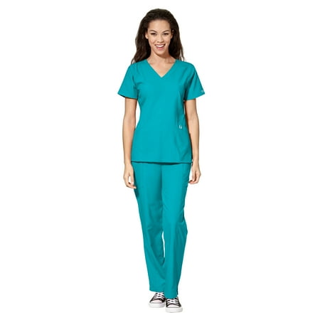 WonderWink Scrubs Set W123 Women s V-Neck Top & Cargo Pant