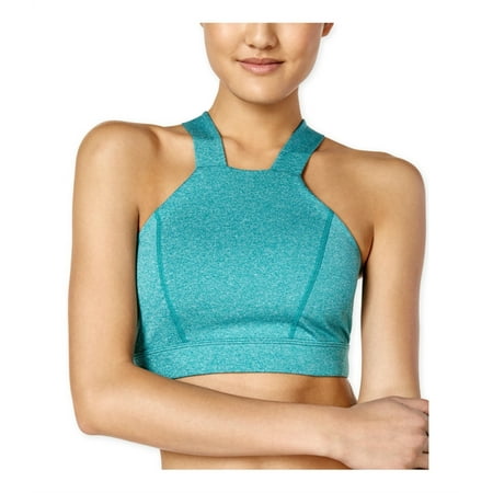 energie Womens Delany Contrast Mesh-Back Sports Bra Green X-Small