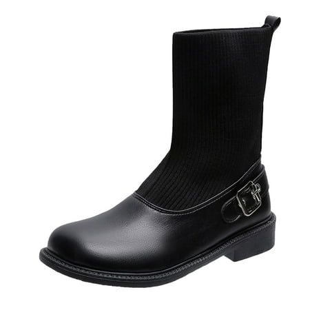 Ki-8Jcud Womens Boots Ladies British Style Solid Color Leather Elastic Cloth Splicing Belt Buckle Thick Heel Short Boots Womens Boots Winter Size 10 Women Boots Size 7 Boots Women Flat Lace Up Boots
Ki-8Jcud Womens Boots Ladies British Style Solid Color Leather Elastic Cloth Splicing Belt Buckle Thick Heel Short Boots Womens Boots Winter Size 10 Women Boots Size 7 Boots Women Flat Lace Up Boots