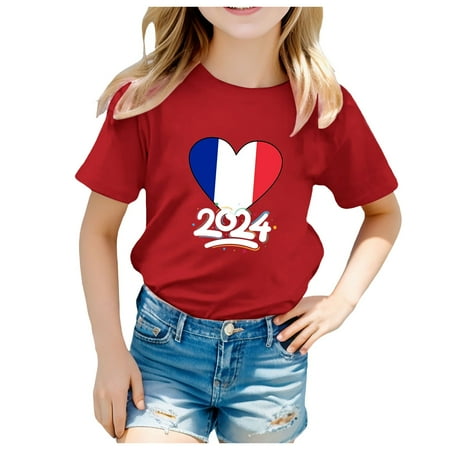 Toddler Boys Girls Prints Short Sleeve Prints T Shirt Tops Clothes Running Shirts for Girls Girls Ruffle Outfits Size Girls Shirts Toddler Girls Athletic Tops Girls Tops and Bottoms Cheers Top Too for
Toddler Boys Girls Prints Short Sleeve Prints T Shirt Tops Clothes Running Shirts for Girls Girls Ruffle Outfits Size Girls Shirts Toddler Girls Athletic Tops Girls Tops and Bottoms Cheers Top Too for