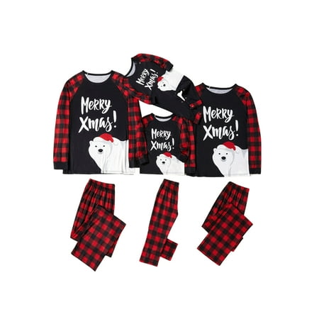 IZhansean Christmas Family Matching Pajamas Set Merry Xmas Tops Bear Print and Plaid Pants Sleepwear Homewear Set
IZhansean Christmas Family Matching Pajamas Set Merry Xmas Tops Bear Print and Plaid Pants Sleepwear Homewear Set