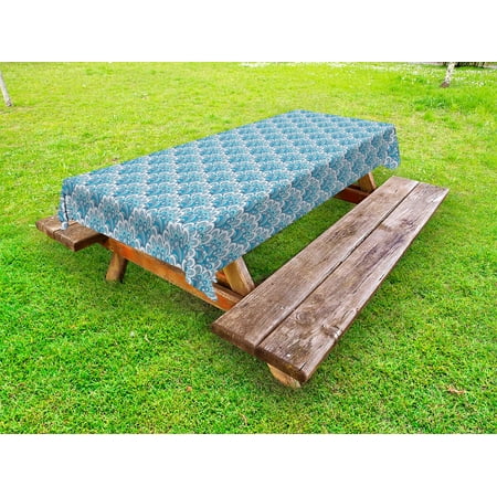 Grey Blue Outdoor Tablecloth Vintage Flower Pattern with Swirled Lines Spirals and Scales Blooming Nature Decorative Washable Fabric Picnic Tablecloth 58 X 120 Inches Multicolor by Ambesonne
Grey Blue Outdoor Tablecloth Vintage Flower Pattern with Swirled Lines Spirals and Scales Blooming Nature Decorative Washable Fabric Picnic Tablecloth 58 X 120 Inches Multicolor by Ambesonne