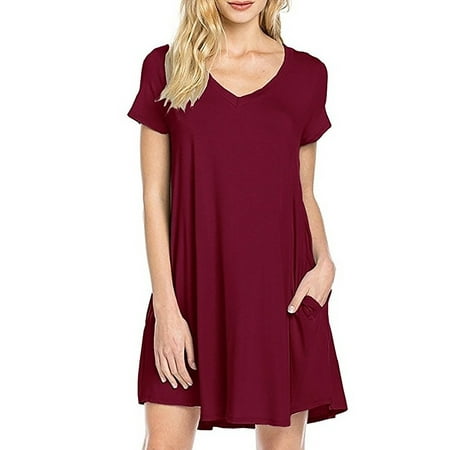 UKAP Summer Nightgowns for Womens Short Sleeve Nightdress V Neck Nightshirt Comfy Pajamas T Shirt Sleep Dress with Pocket
UKAP Summer Nightgowns for Womens Short Sleeve Nightdress V Neck Nightshirt Comfy Pajamas T Shirt Sleep Dress with Pocket
