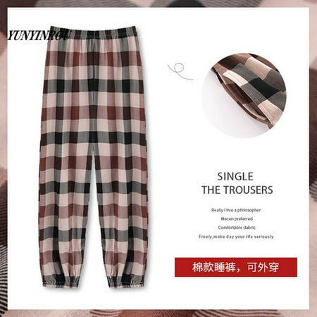 QWZNDZGR Spring Summer 4XL Plaid Knitted Cotton Ladies Pajama Long Pants Pyjama Trousers Women Men Sleep Bottoms Lounge Wear Sleep Pants
QWZNDZGR Spring Summer 4XL Plaid Knitted Cotton Ladies Pajama Long Pants Pyjama Trousers Women Men Sleep Bottoms Lounge Wear Sleep Pants