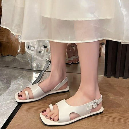 Lydiaunistar Women s One-piece Casual Slippers Soft Sole Comfortable Flat Bottomed Flip Toe Sandals White 6() 
Lydiaunistar Women s One-piece Casual Slippers Soft Sole Comfortable Flat Bottomed Flip Toe Sandals White 6()