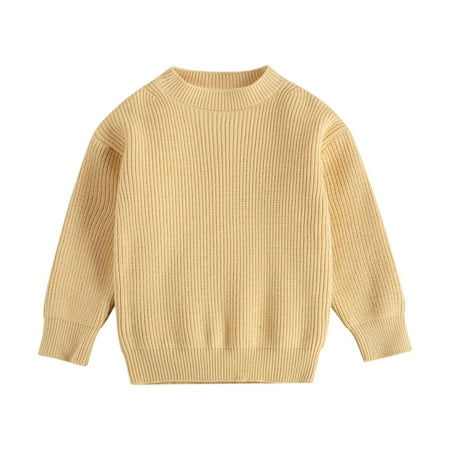 Loliuicca Toddler Baby Boy Girl Kid Long Sleeve Solid Color Knitted Sweater Pullover Tops Fall Winter Warm Outfits
Loliuicca Toddler Baby Boy Girl Kid Long Sleeve Solid Color Knitted Sweater Pullover Tops Fall Winter Warm Outfits