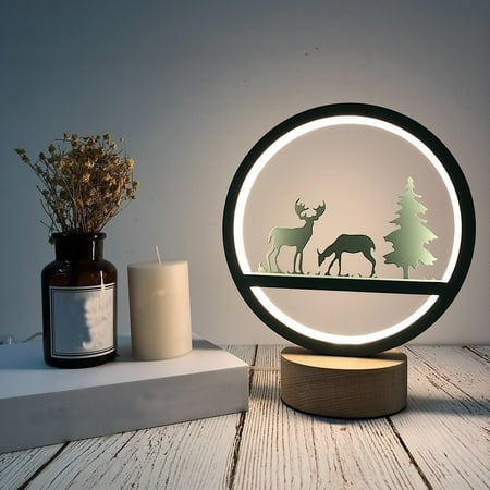 Virmaxy Discount Christmas Craft Decoration Elk Wooden Lamp Led Light Night Light Table Lamp
Virmaxy Discount Christmas Craft Decoration Elk Wooden Lamp Led Light Night Light Table Lamp