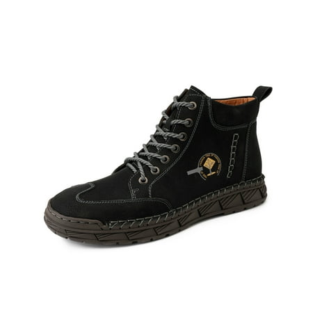 Ritualay Men Walking Shoes Lace Up Ankle Boots Plush Lined Sneakers Nonslip Lightweight Flats Outdoor Daily Flat Casual Shoe Black With Lined 5.5
Ritualay Men Walking Shoes Lace Up Ankle Boots Plush Lined Sneakers Nonslip Lightweight Flats Outdoor Daily Flat Casual Shoe Black With Lined 5.5
