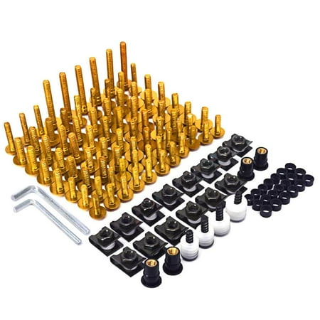 116PCS Motorcycle Sport Bike Bolts Kit Fastener Clips Screws Motorcycle Accessories
