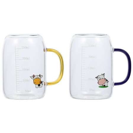 2Pcs Household Scale Cups Heat Resistant Milk Cups Durable Glass Cups Glassware Random Handle Color
2Pcs Household Scale Cups Heat Resistant Milk Cups Durable Glass Cups Glassware Random Handle Color