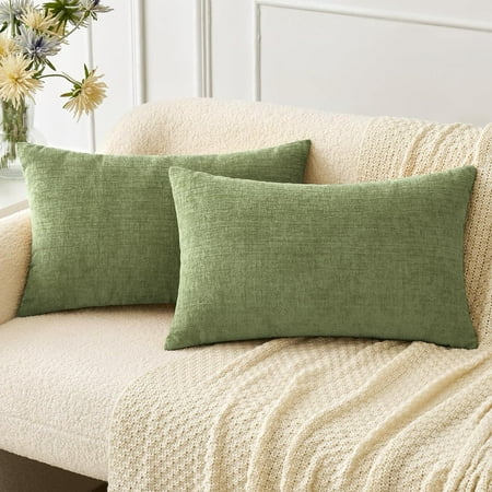 MIULEE Pack of 2 Couch Throw Pillow Covers 16x16 Inch Soft Sage Green Spring Chenille Pillow Covers for Sofa Living Room Solid Dyed Pillow Cases
MIULEE Pack of 2 Couch Throw Pillow Covers 16x16 Inch Soft Sage Green Spring Chenille Pillow Covers for Sofa Living Room Solid Dyed Pillow Cases